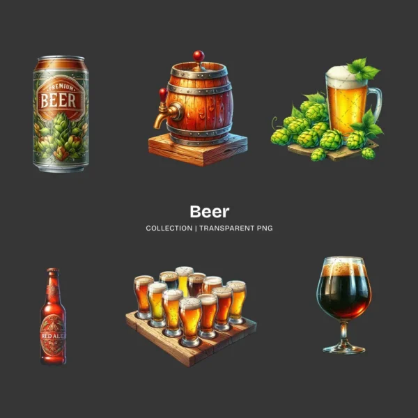 Beer PNG Clipart Collection - 83 PNG, Fathers Day Graphics, Brewing, Beer Bottle, Beer Can Printables, Commercial use, Digital download