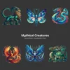 Mythical Creatures PNG Clipart Collection - 60 PNG, Enchanting creatures Graphics, Mythical Illustration, Commercial use, Digital download
