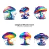 Magical Mushroom PNG Clipart Collection - 65 PNG, Mystical Fungi Graphics, Whimsical Forest Printables, Commercial use, Digital Download
