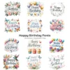 Happy Birthday Fonts PNG Clipart Collection - 200 PNG, Party Typography Graphics, Celebration Printables, Commercial use, Digital download