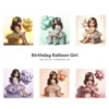 Birthday Balloon Girl PNG Clipart Collection - 62 PNG, Heart Balloons Graphics, Birthday Girl Printable, Commercial use, Digital download