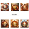 Pumpkin JPG Clipart Collection - 63 JPG, Fall Woodland Graphics, Wildlife, Rustic Forest Printables, Commercial use, Digital download