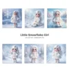 Little Snowflake Girl PNG Clipart Collection - 62 PNG, Snowy Princess Graphics, Winter Fantasy Printable, Commercial use, Digital download