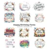 Happy Birthday Fonts PNG Clipart Collection - 200 PNG, Party Typography Graphics, Celebration Printables, Commercial use, Digital download