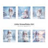 Little Snowflake Girl PNG Clipart Collection - 62 PNG, Snowy Princess Graphics, Winter Fantasy Printable, Commercial use, Digital download