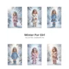 Winter Fur Girl JPG Clipart Collection - 66 JPG, snow princess Graphics, Frosty Scenes, Winter Printable, Commercial use, Digital download