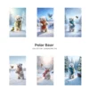 Polar Bear JPG Clipart Collection - 60 JPG, snowy animal Graphics, Christmas Bear, Arctic Winter Printable, Commercial use, Digital download
