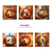 Pumpkin JPG Clipart Collection - 63 JPG, Fall Woodland Graphics, Wildlife, Rustic Forest Printables, Commercial use, Digital download
