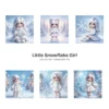 Little Snowflake Girl PNG Clipart Collection - 62 PNG, Snowy Princess Graphics, Winter Fantasy Printable, Commercial use, Digital download
