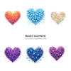 Heart Confetti PNG Clipart Collection - 60 PNG, Birthday Party Graphics, Valentine’s Day Printable, Commercial use, Digital download