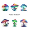 Magical Mushroom PNG Clipart Collection - 65 PNG, Mystical Fungi Graphics, Whimsical Forest Printables, Commercial use, Digital Download