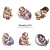 Sleeping Girl PNG Clipart Collection - 63 PNG, Sleeping Toddler Graphics, Baby Girl, Teddy Bear Printable, Commercial use, Digital download