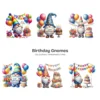 Birthday Gnomes PNG Clipart Collection - 62 PNG, Festive Graphics, Party Hat, Whimsical Printable, Commercial use, Digital download