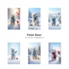 Polar Bear JPG Clipart Collection - 60 JPG, snowy animal Graphics, Christmas Bear, Arctic Winter Printable, Commercial use, Digital download