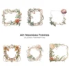 Art Nouveau Frames PNG Clipart Collection - 67 PNG, Chinoiserie Graphics, Baroque, Autumn Frames Printables, Commercial use,Digital download