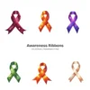 Awareness Ribbons PNG Clipart Collection - 60 PNG, Mental Health Graphics, Support Symbols Printable, Commercial use, Digital download