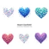 Heart Confetti PNG Clipart Collection - 60 PNG, Birthday Party Graphics, Valentine’s Day Printable, Commercial use, Digital download