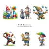 Golf Gnomes PNG Clipart Collection - 61 PNG, Golfing Graphics, Sport Gnome, Athletic Printable, Commercial use, Digital download