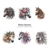 Boho Horses PNG Clipart Collection - 61 PNG, Bohemian Style Horse Graphics, Horses and Flowers Printable, Commercial use, Digital download