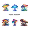 Magical Mushroom PNG Clipart Collection - 65 PNG, Mystical Fungi Graphics, Whimsical Forest Printables, Commercial use, Digital Download