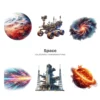 Space PNG Clipart Collection - 100 PNG, Cute Planets and Stars Graphics, Solar System Printables, Commercial use, Digital Download