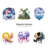 Majestic Wolves PNG Clipart Collection - 60 PNG, Wildlife Animal Graphics, Enchanted, Woodland Printables, Commercial use, Digital download