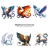 Mythical Creatures PNG Clipart Collection - 60 PNG, Enchanting creatures Graphics, Mythical Illustration, Commercial use, Digital download