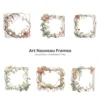 Art Nouveau Frames PNG Clipart Collection - 67 PNG, Chinoiserie Graphics, Baroque, Autumn Frames Printables, Commercial use,Digital download