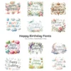 Happy Birthday Fonts PNG Clipart Collection - 200 PNG, Party Typography Graphics, Celebration Printables, Commercial use, Digital download