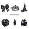 Black Fashion PNG Clipart Collection - 100 PNG, Black Lovers Graphics, Wedding Elements Printable, Commercial use, Digital download