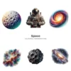 Space PNG Clipart Collection - 100 PNG, Cute Planets and Stars Graphics, Solar System Printables, Commercial use, Digital Download