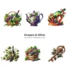Grapes & Wine PNG Clipart Collection - 102 PNG, Fruit Graphics, Cocktail, Alcohol, Champagne Printables, Commercial use, Digital download