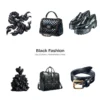 Black Fashion PNG Clipart Collection - 100 PNG, Black Lovers Graphics, Wedding Elements Printable, Commercial use, Digital download