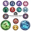 Ethereal Zodiac Signs PNG Clipart Collection - 41 PNG, Astrology Graphics, Mystical art Printable, Commercial use, Digital download