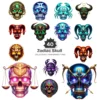 Zodiac Skull PNG Clipart Collection - 40 PNG, Gothic Astrology Graphics, Mystical Décor, Fantasy Printables, Commercial use,Digital download