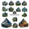 Mountain Vistas PNG Clipart Collection - 41 PNG, Forest Landscape Graphics, National Park Printable, Commercial use, Digital download