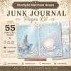 Whimsical Mermaid Junk Journal Pages - Ocean Ephemera, Under The Sea, Coral Reef, Starfish, Magical Ocean Ephemera, Digital Download