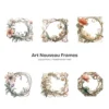 Art Nouveau Frames (P-3) PNG Clipart Collection - 43 PNG, Chinoiserie Graphics, Baroque, Autumn Frames Printables, Commercial use, Digital download