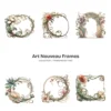 Art Nouveau Frames (P-2) PNG Clipart Collection - 49 PNG, Chinoiserie Graphics, Baroque, Autumn Frames Printables, Commercial use, Digital download