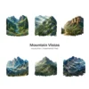 Mountain Vistas PNG Clipart Collection - 41 PNG, Forest Landscape Graphics, National Park Printable, Commercial use, Digital download
