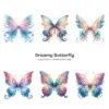 Dreamy Butterfly PNG Clipart Collection - 41 PNG, Magical Insect Graphics, Vibrant, Whimsical Printable, Commercial use, Digital download