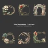 Art Nouveau Frames (P-2) PNG Clipart Collection - 49 PNG, Chinoiserie Graphics, Baroque, Autumn Frames Printables, Commercial use, Digital download