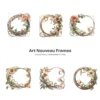 Art Nouveau Frames (P-3) PNG Clipart Collection - 43 PNG, Chinoiserie Graphics, Baroque, Autumn Frames Printables, Commercial use, Digital download