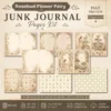 Rosebud Flower Fairy Junk Journal Kit - Vintage Garden Ephemera, Floral Fairy, Botanical, Tags, Pockets, Cards, Ephemera, Digital Download