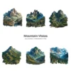 Mountain Vistas PNG Clipart Collection - 41 PNG, Forest Landscape Graphics, National Park Printable, Commercial use, Digital download
