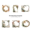 Art Nouveau Frames (P-3) PNG Clipart Collection - 43 PNG, Chinoiserie Graphics, Baroque, Autumn Frames Printables, Commercial use, Digital download