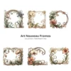 Art Nouveau Frames (P-2) PNG Clipart Collection - 49 PNG, Chinoiserie Graphics, Baroque, Autumn Frames Printables, Commercial use, Digital download