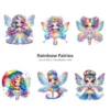 Rainbow Fairies PNG Clipart Collection - 60 PNG, Ethereal Fairies Graphics, Colorful Flowers Printable, Commercial use, Digital download
