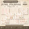 The Debutante's Pink Season Junk Journal Kit - Vintage Regency Romance Ephemera, Season of Hearts, Tags, Pockets, Ephemera, Digital Download