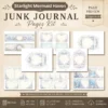 Whimsical Mermaid Junk Journal Pages - Ocean Ephemera, Under The Sea, Coral Reef, Starfish, Magical Ocean Ephemera, Digital Download